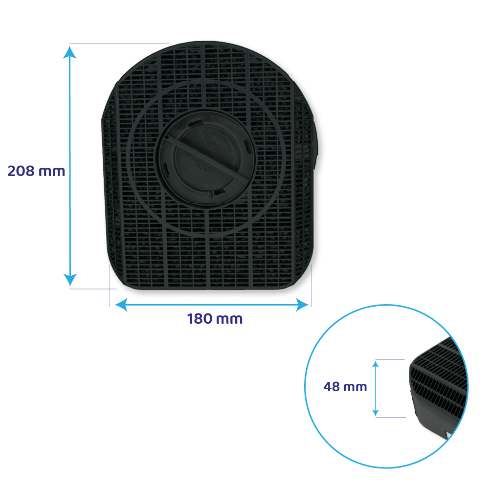 Filtro de carvão ativo AEG MCFE14 / 9029800605 (2X)