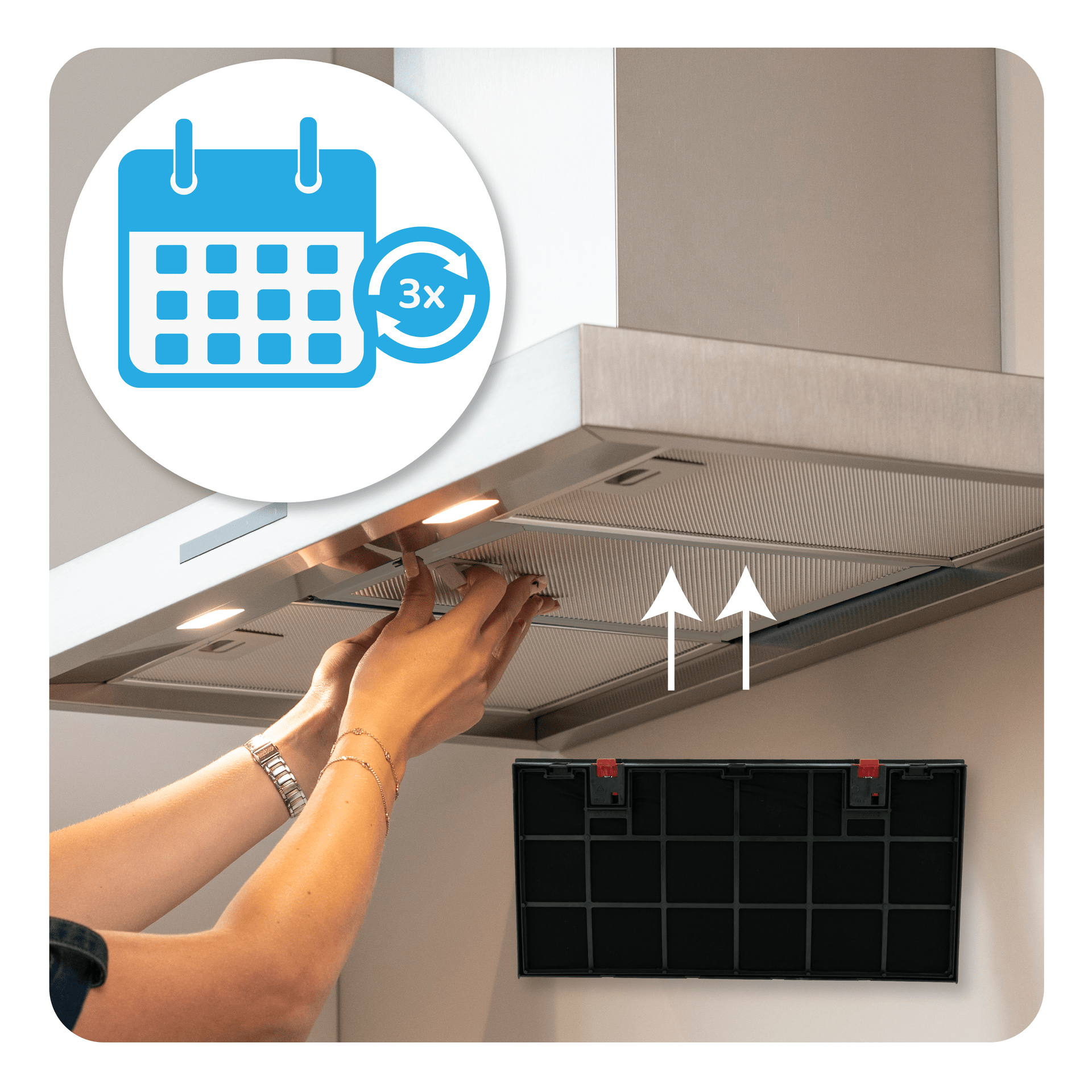 Filtro de carvão ativo longa duração Zanussi MCFE20PL / 9029865962