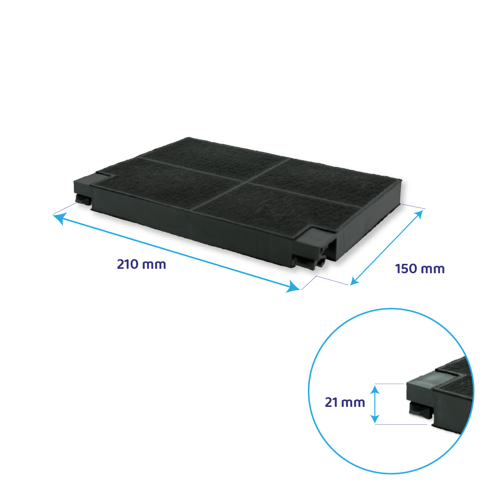 Filtro de carvão ativo Electrolux MCFE26 / 9029801256 (2X)
