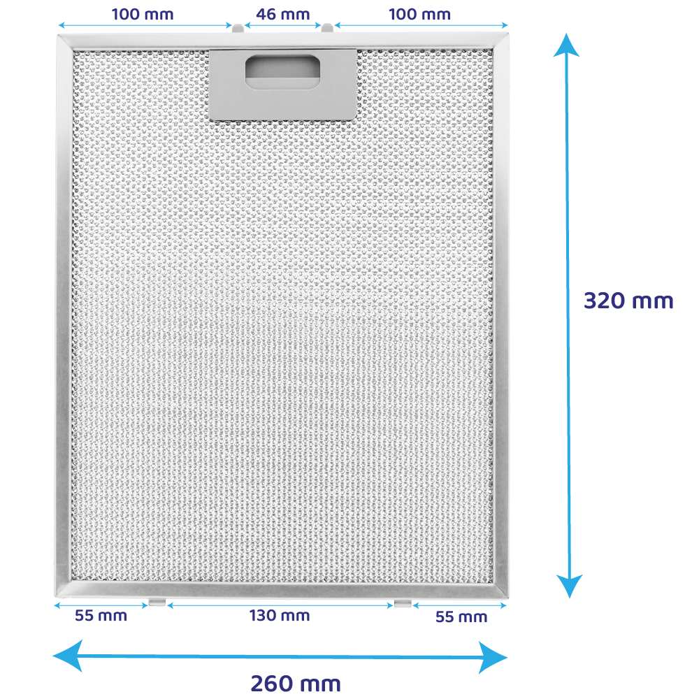 Filtro metálico ATAG 320x260mm 18831 / 88017203