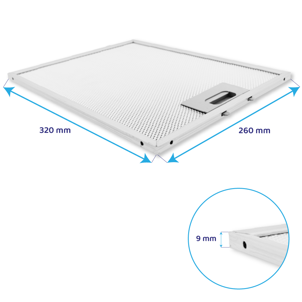 Filtro de metal Lamona 320x260mm 49036191